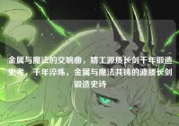 金属与魔法的交响曲，精工源质长剑千年锻造史考，千年淬炼，金属与魔法共铸的源质长剑锻造史诗