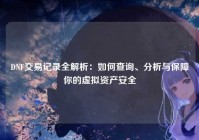 DNF交易记录全解析：如何查询、分析与保障你的虚拟资产安全
