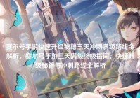 赛尔号手游快速升级秘籍三天冲刺满级路线全解析，赛尔号手游三天满级终极指南，快速升级秘籍与冲刺路线全解析