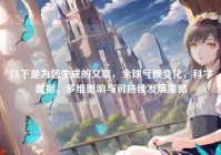 以下是为您生成的文章，全球气候变化，科学数据、多维影响与可持续发展策略