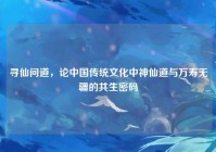 寻仙问道，论中国传统文化中神仙道与万寿无疆的共生密码