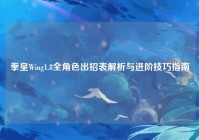 拳皇Wing1.8全角色出招表解析与进阶技巧指南