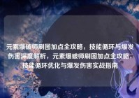 元素爆破师刷图加点全攻略，技能循环与爆发伤害深度解析，元素爆破师刷图加点全攻略，技能循环优化与爆发伤害实战指南