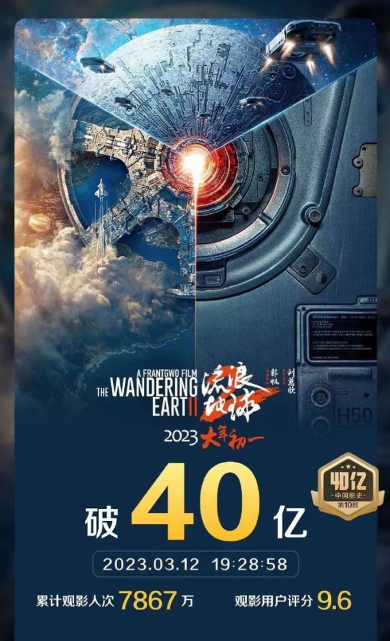 流浪地球2票房狂飙 25亿大关轻松突破