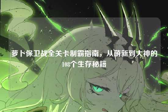 萝卜保卫战全关卡制霸指南，从萌新到大神的108个生存秘籍