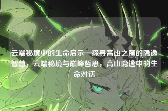 云端秘境中的生命启示—探寻高山之巅的隐逸智慧,云端秘境与巅峰哲思,高山隐逸中的生命对话